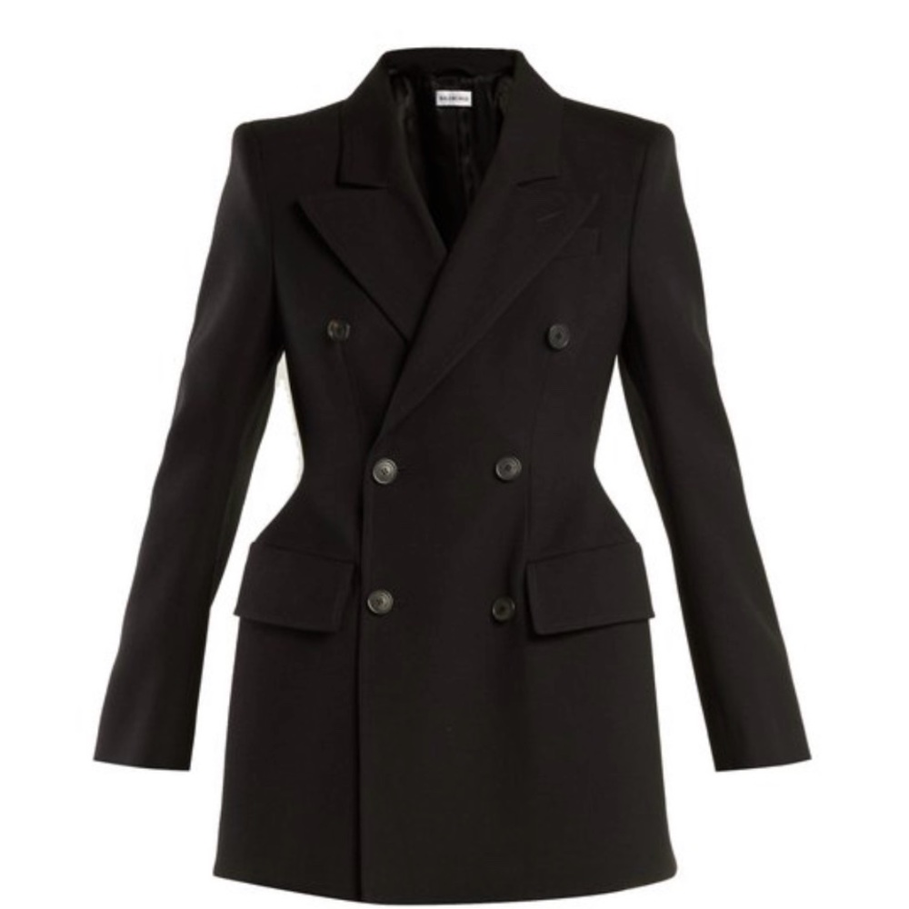 Balenciaga Hourglass Blazer - Black